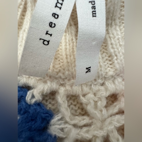 Dreamers by Debut Granny Square Crochet Cottagecore Retro Inspired Crop Sweater - Picture 5 of 6